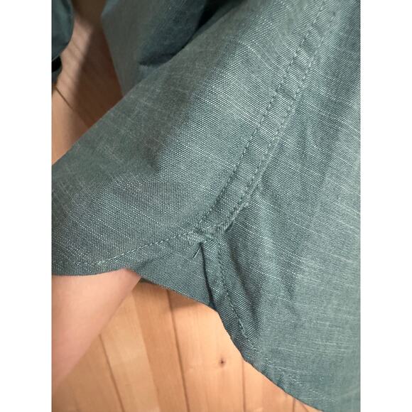 L.L. Bean | NWOT Women's Light Teal Cotton Button Up Long Sleeve Shirt | Size L - Picture 4 of 12